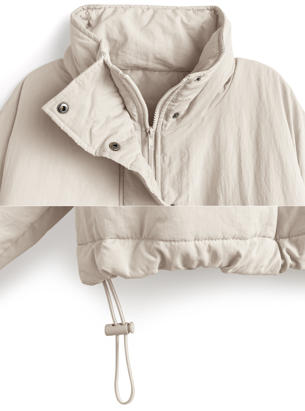 中綿スタンドカラーモンスターコート