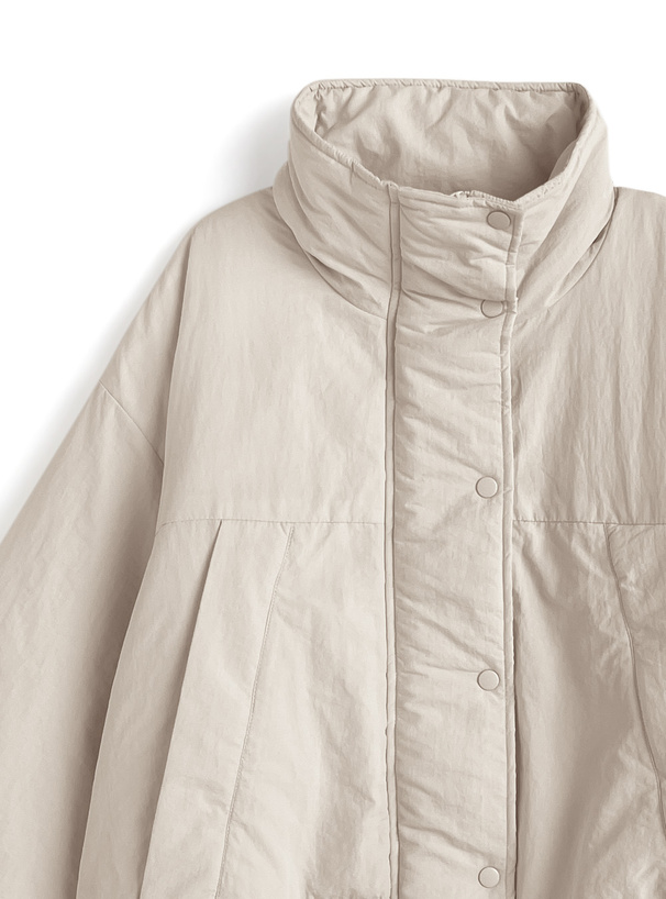 中綿スタンドカラーモンスターコート