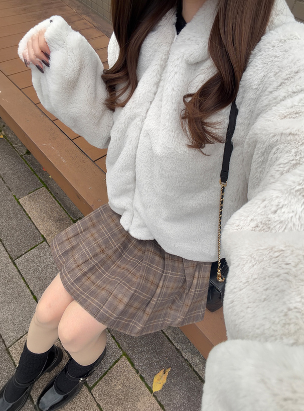 フード付きファーブルゾン