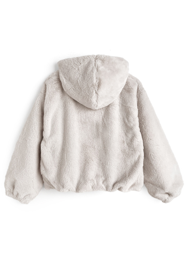 フード付きファーブルゾン