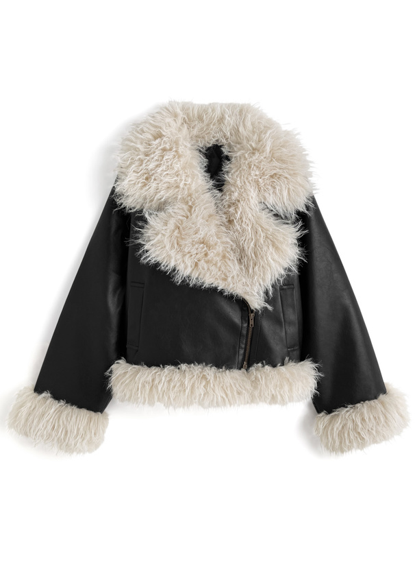 シープファーライダースジャケット[fo2205] | レディースファッション