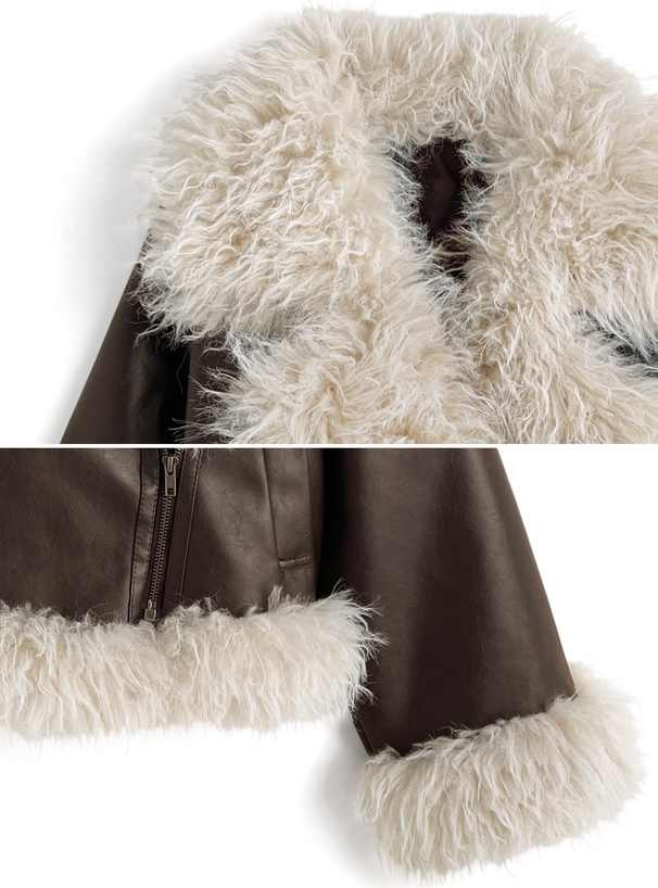 シープファーライダースジャケット[fo2205] | レディースファッション