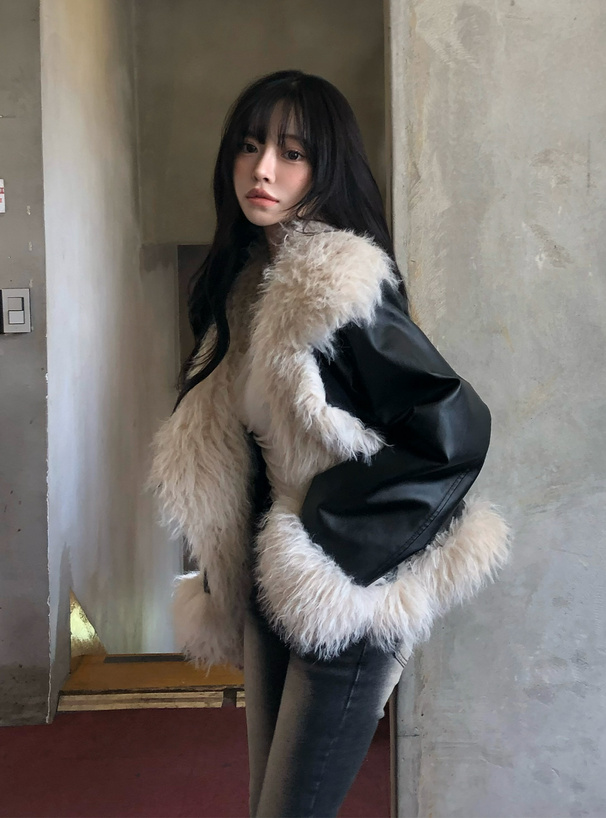 シープファーライダースジャケット[fo2205] | レディースファッション