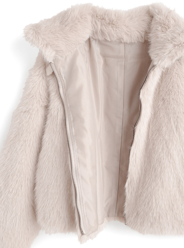 スタンドネックフォックス風ファーブルゾン[fo2206] | レディース