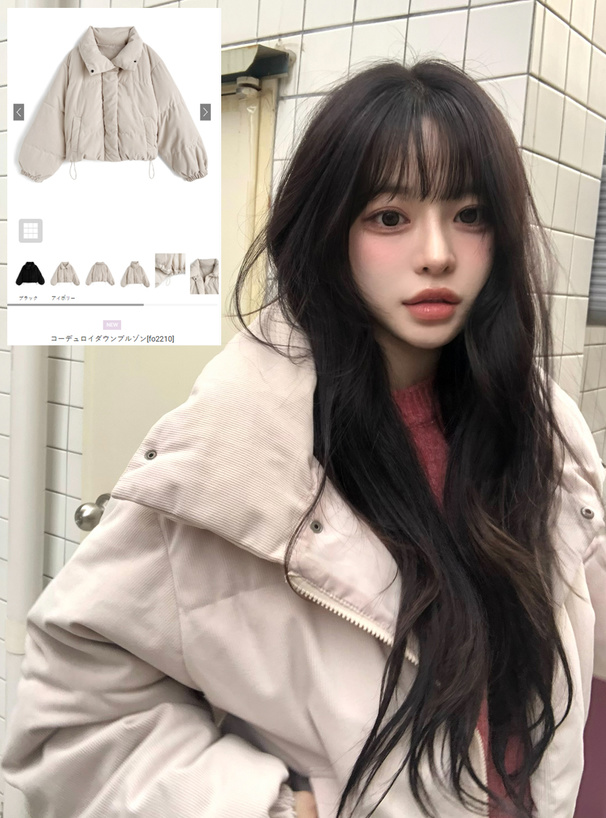 コーデュロイダウンブルゾン