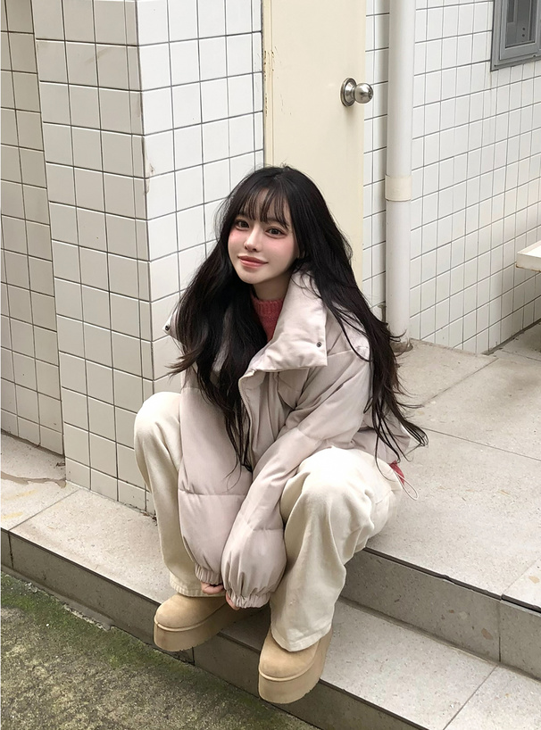 コーデュロイダウンブルゾン