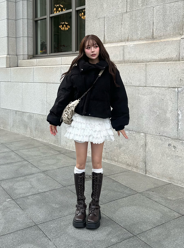 コーデュロイダウンブルゾン