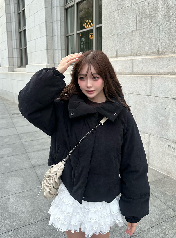 コーデュロイダウンブルゾン