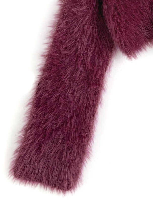 ゴールドボタンシャギーニットカーディガン