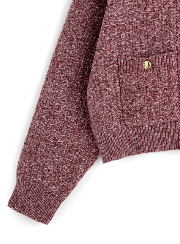 ゴールドボタンニットカーディガン