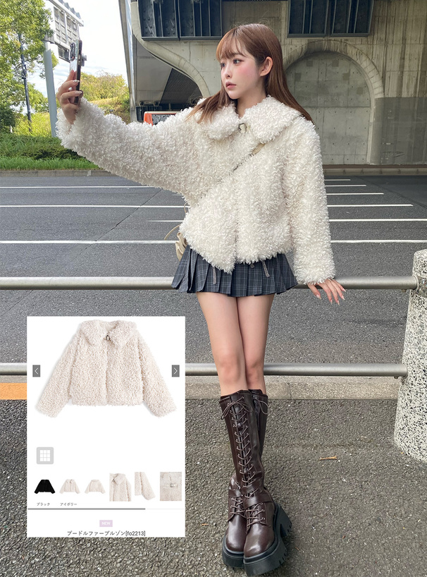 プードルファーブルゾン[fo2213] | レディースファッション通販の