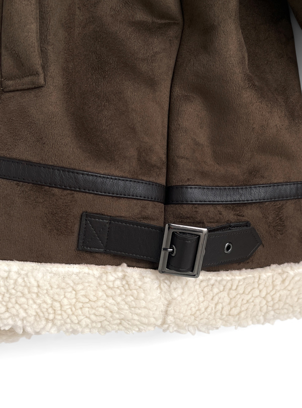 襟2Wayムートンボアジャケット