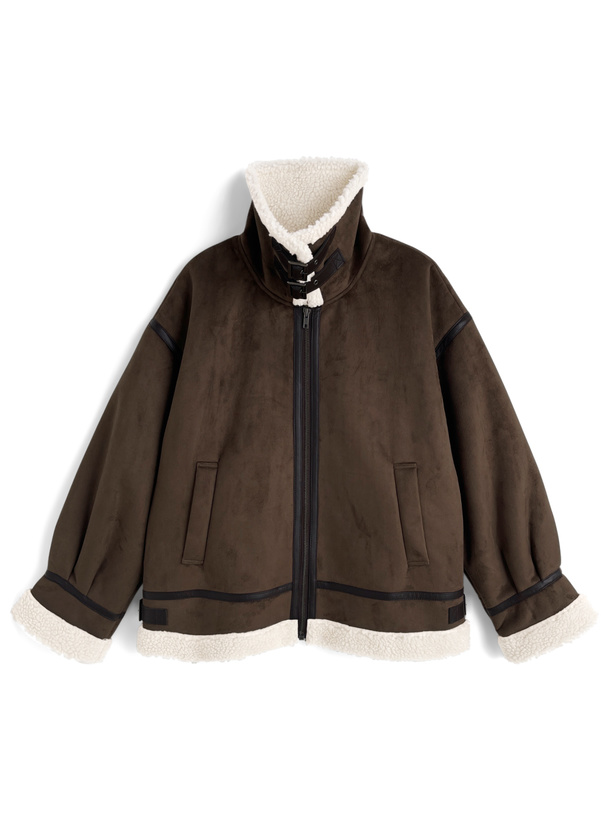 襟2Wayムートンボアジャケット