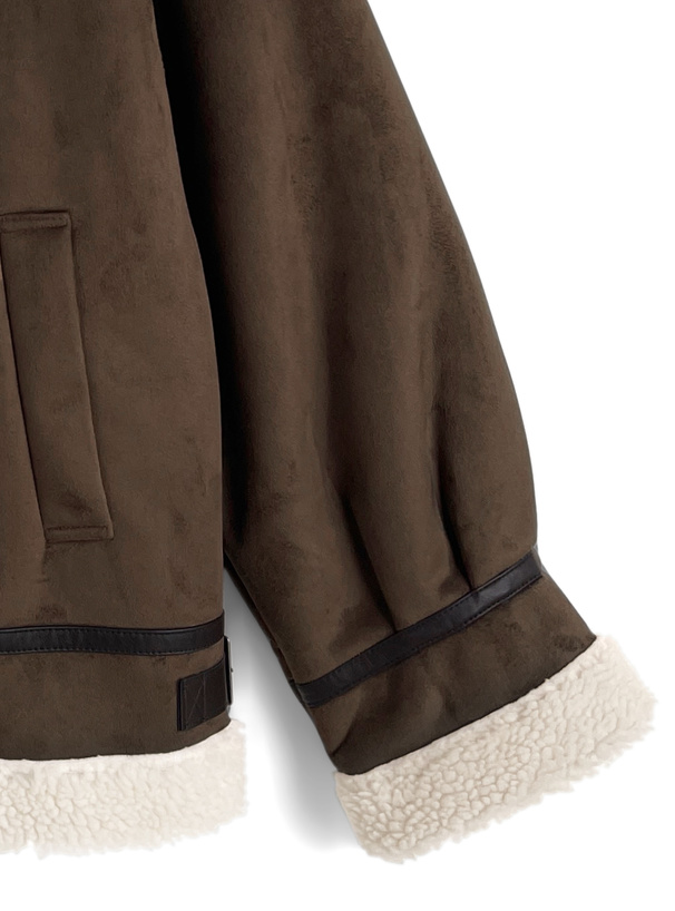 襟2Wayムートンボアジャケット