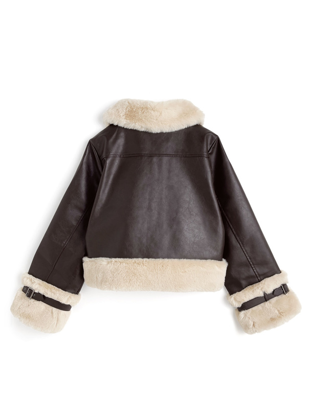 soeur7 異素材キルティングドッキング ファー ブルゾン soeur7 異素材キルティングドッキング ファー ブルゾン - メルカリ