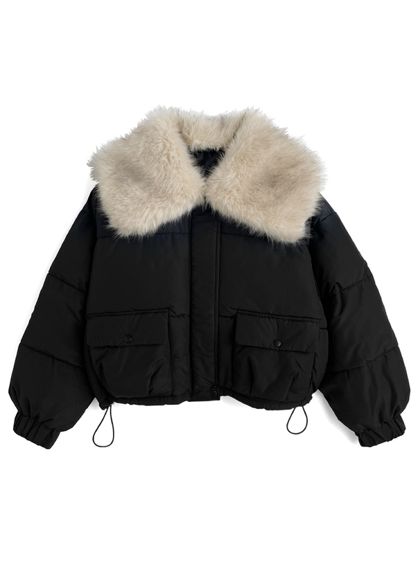 ビッグファーカラーダウンブルゾン[fo2218] | レディース