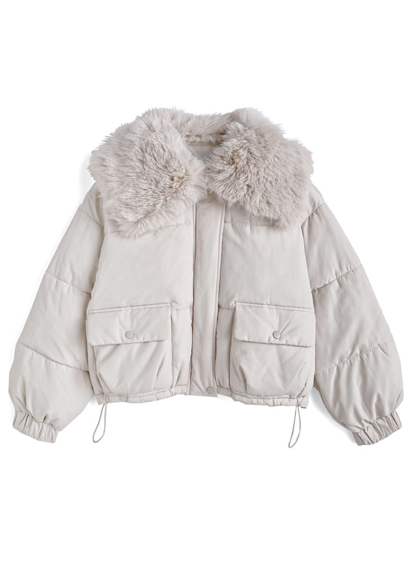 ビッグファーカラーダウンブルゾン