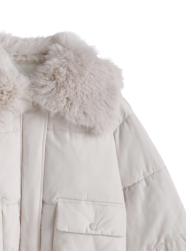 ビッグファーカラーダウンブルゾン