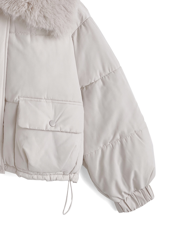 ビッグファーカラーダウンブルゾン