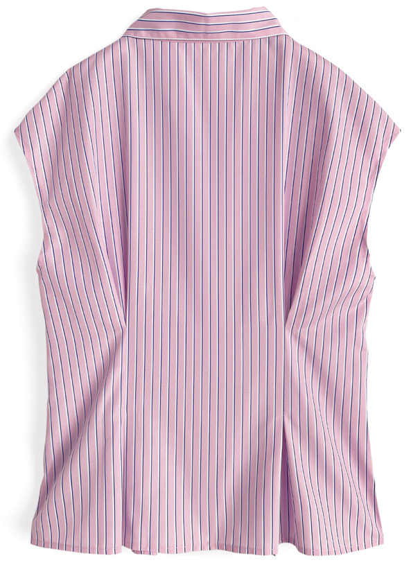 ストライプウエストタックシャツ