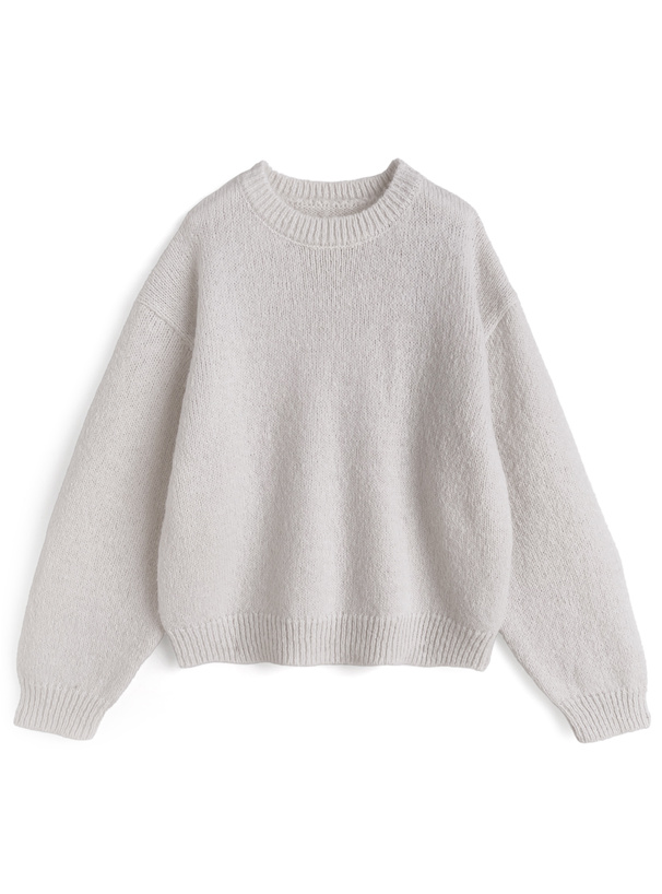 モヘアタッチニットトップス