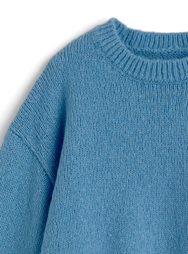 モヘアタッチニットトップス