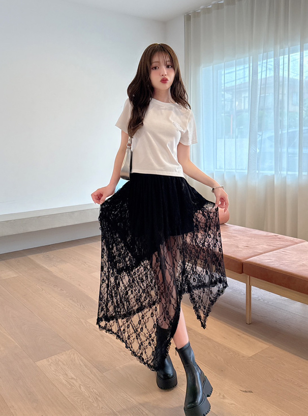 イレヘムレースフリルスカート イレヘムレースフリルスカート – Darich (ダーリッチ)