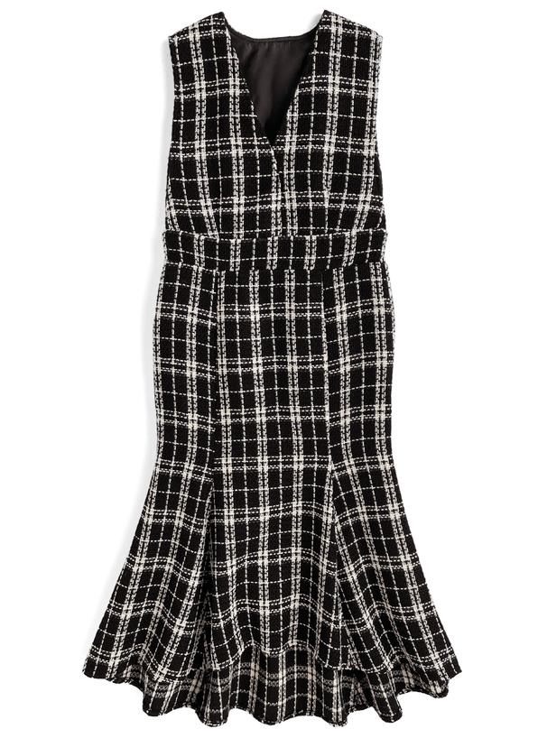 ツイードマーメイドワンピース[fo2234]