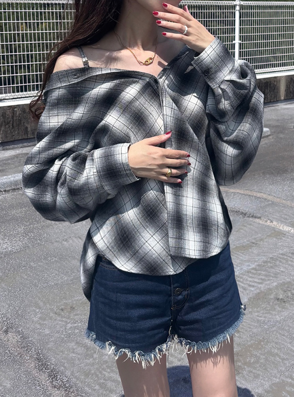 ベリーリーページ3点 3Wayチェック柄フランネルシャツ[fo2247] | レディース