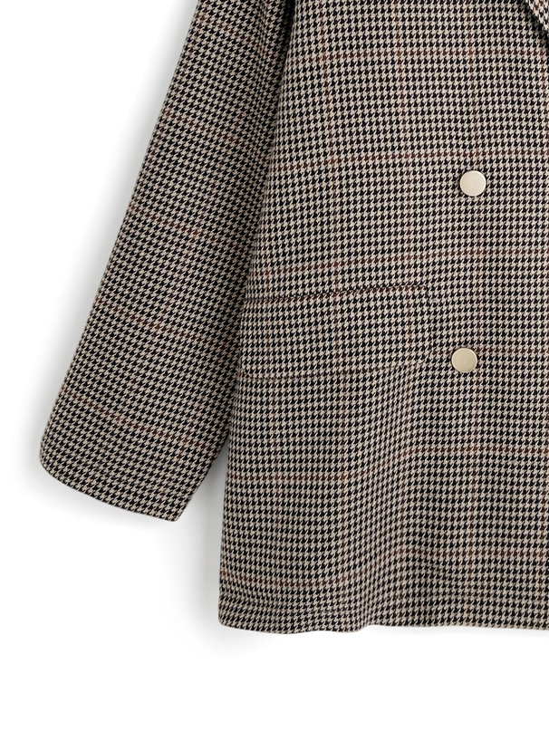 美品❣️特注 着物帯で作製の 柄 ジャケット レディース 古着 dressbarn マルチ ネイティブ 総柄 サテン