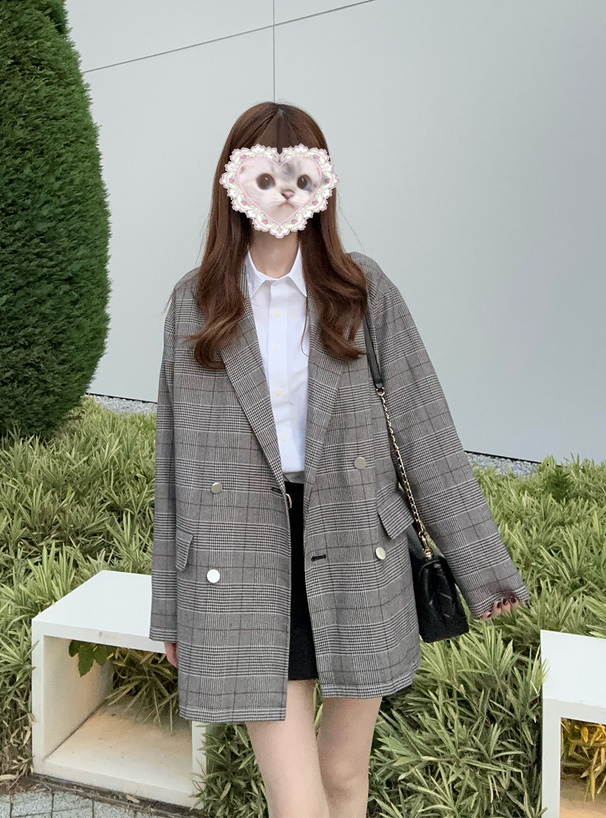 ✨美品✨MaxMara グレンチェック ダブルボタン テーラードジャケット ✨美品✨MaxMara グレンチェック ダブルボタン テーラード