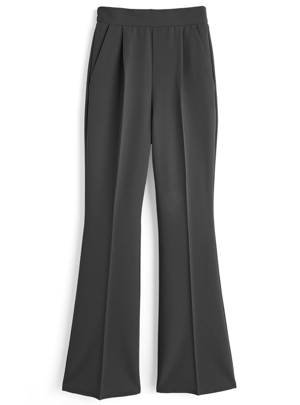 センタープレスフレアパンツ