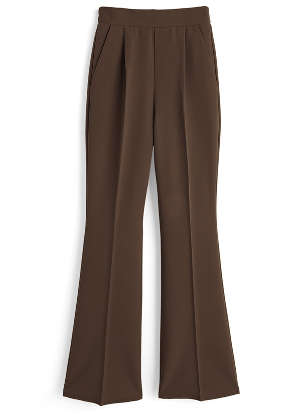 センタープレスフレアパンツ