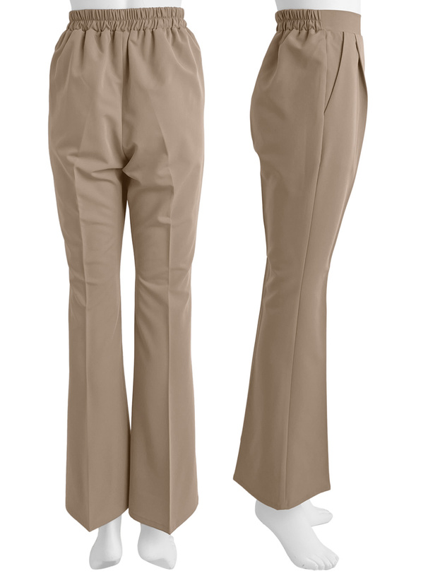 センタープレスフレアパンツ