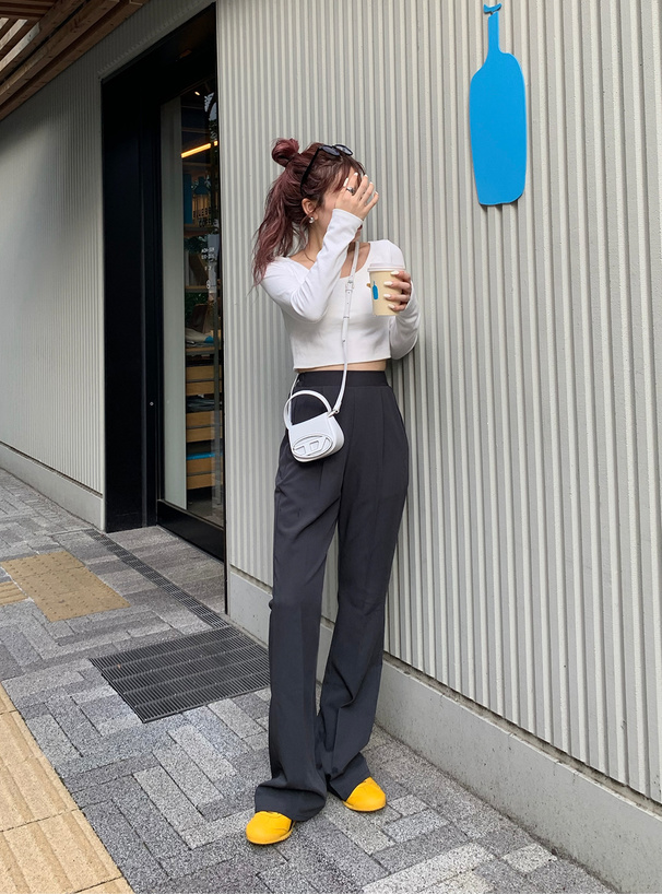 センタープレスフレアパンツ[fo2251] | レディースファッション