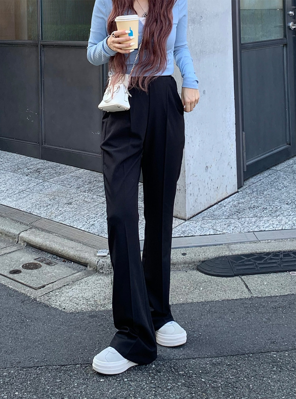 センタープレスフレアパンツ ストレッチセンタープレスフレアパンツ※一部店舗のみ入荷