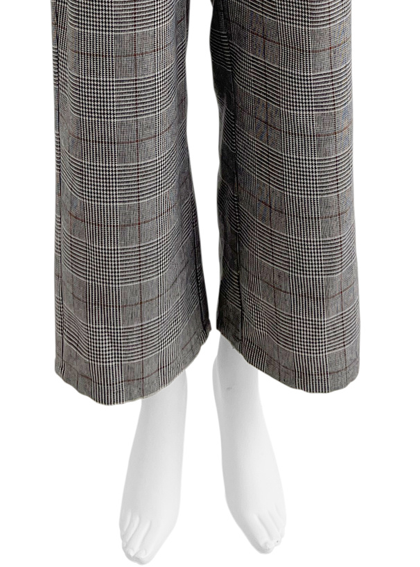 グレンチェック柄ツータックストレートパンツ[fo2254] | レディース
