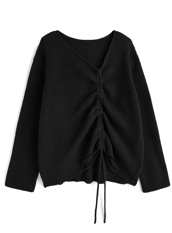 ドロストニットトップス