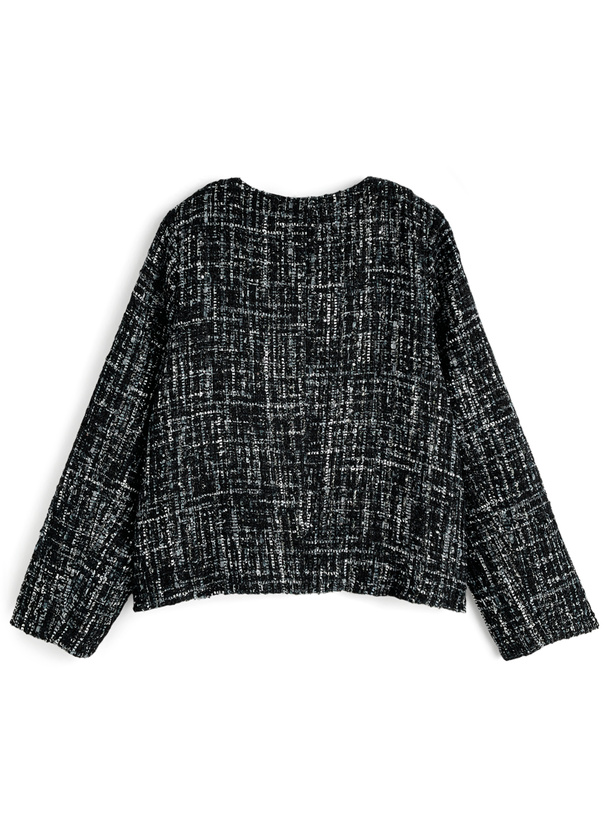 ツイードノーカラージャケット[fo2257] | レディースファッション通販