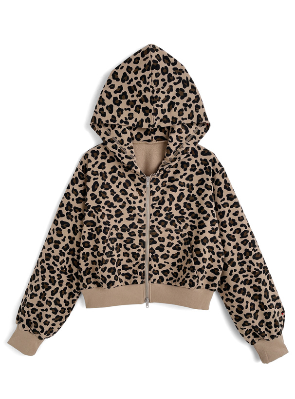 レア！美品！【Tornado Mart】ダブルジップパーカー/ レオパード柄 レア！美品！【Tornado Mart】ダブルジップパーカー/ レオパード柄