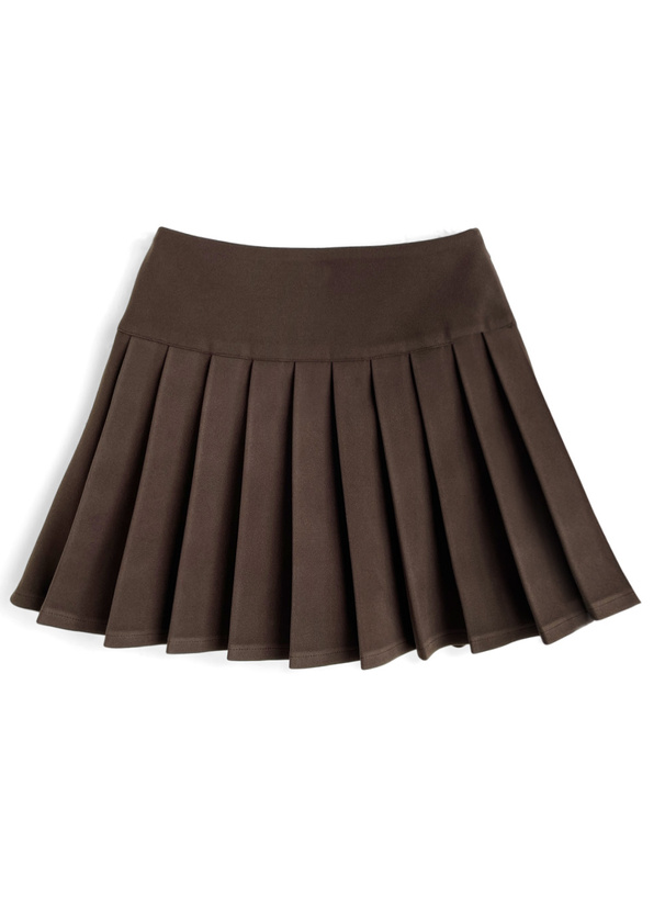 インパン裏地付きプリーツミニスカート[fo2267]