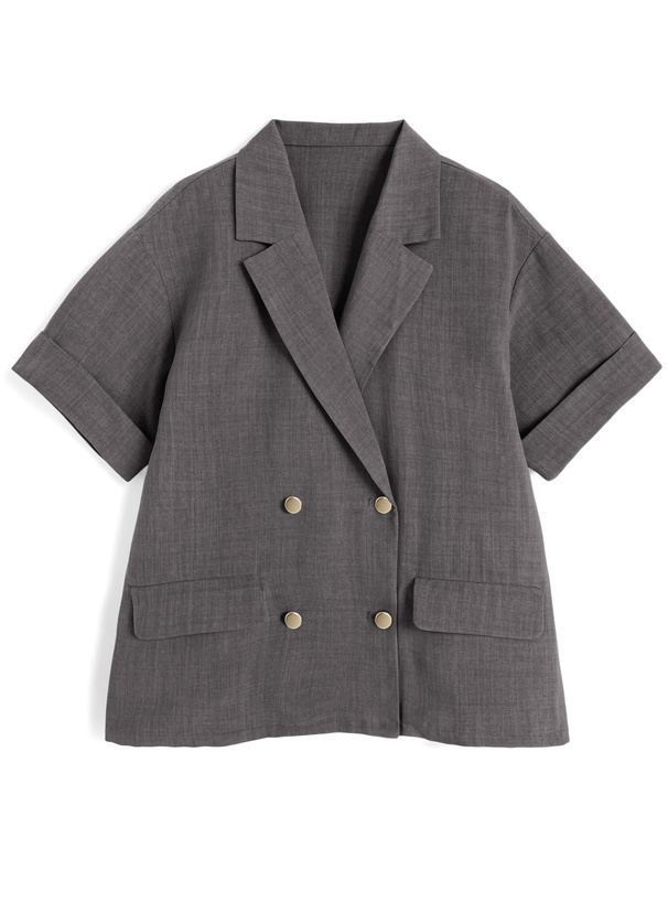 リネンタッチテーラードジャケット