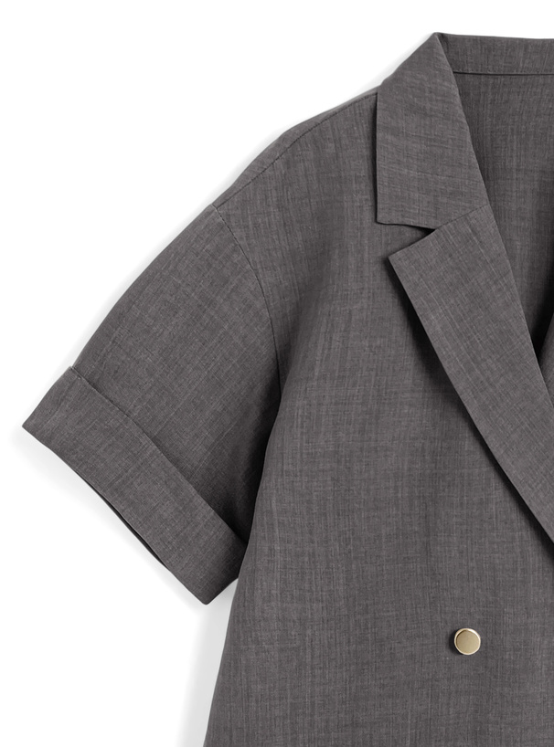 リネンタッチテーラードジャケット