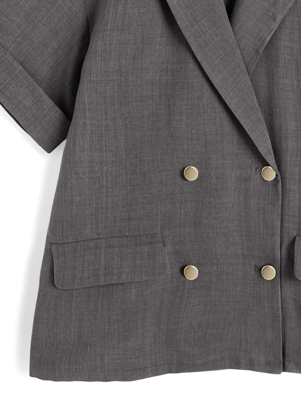 リネンタッチテーラードジャケット