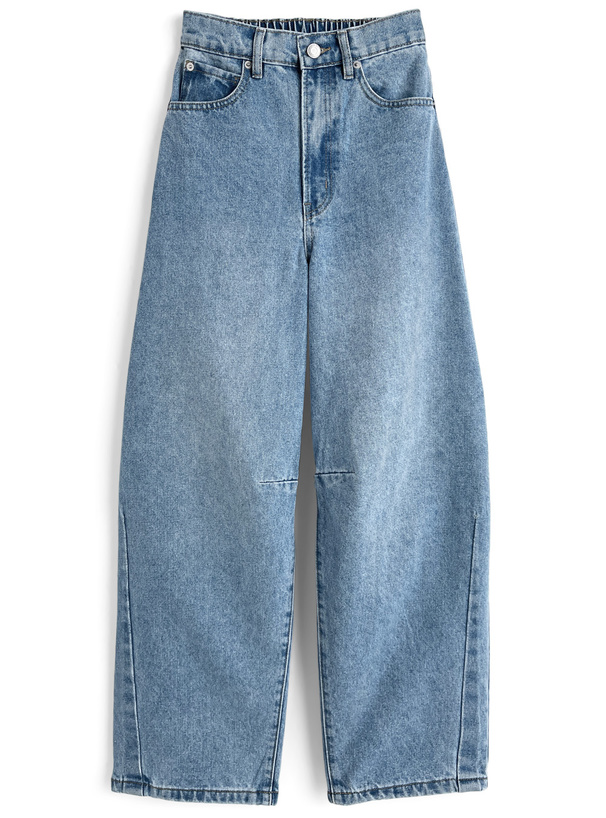 ポケットレースワイドデニムパンツ