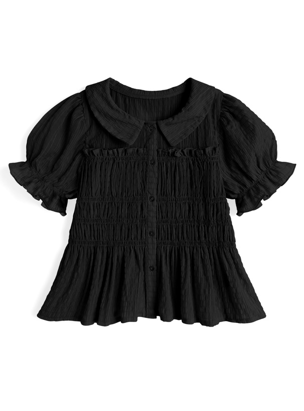 シャーリングフリルブラウス[fo2286]