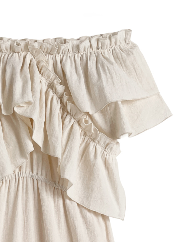 2Wayクロスフリルワンピース