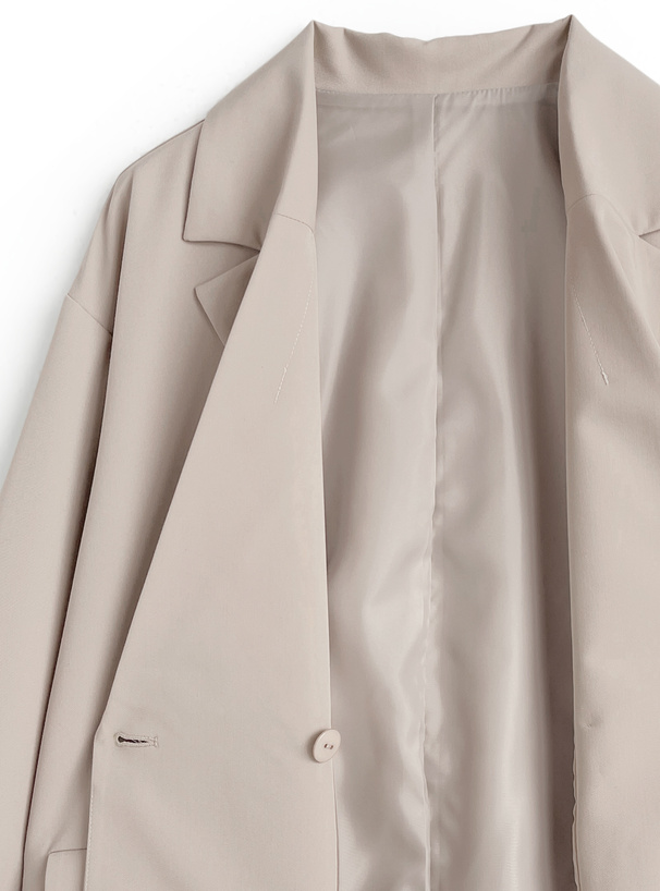 配色フリルテーラードジャケット