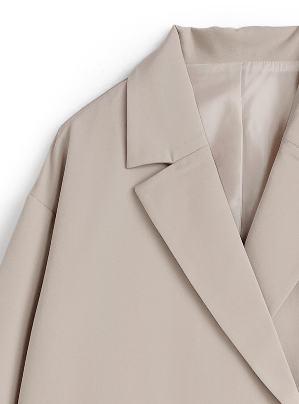 配色フリルテーラードジャケット