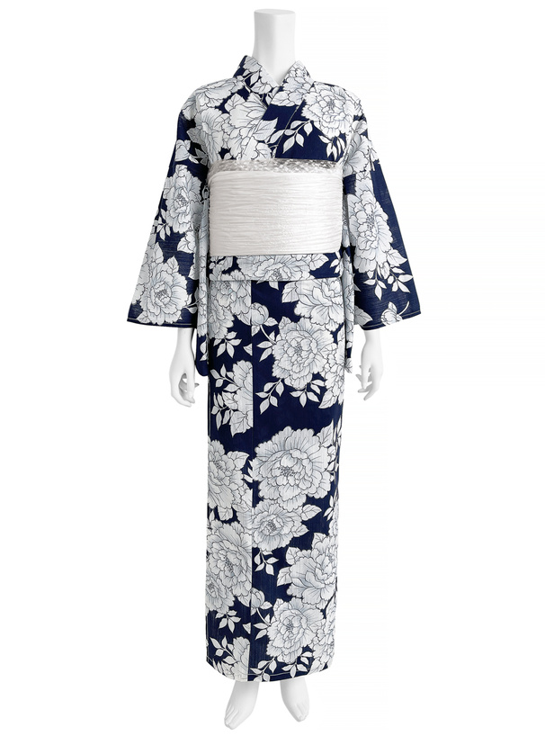 牡丹花柄浴衣セット